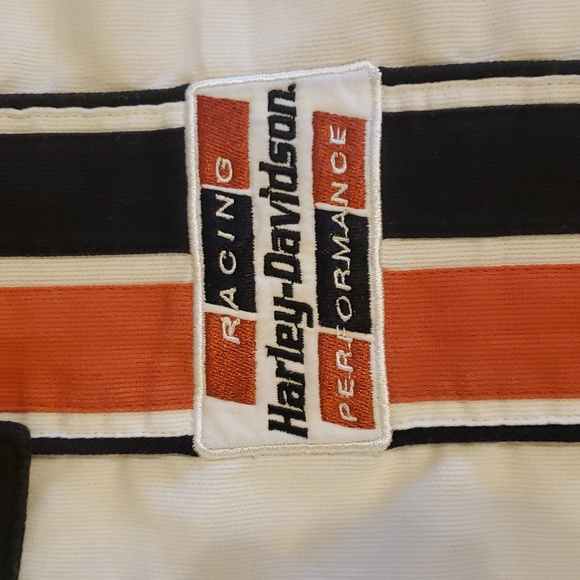 Harley Davidson, Large Mens Racing Performance Button-down short sleeve shirt - Picture 3 of 8